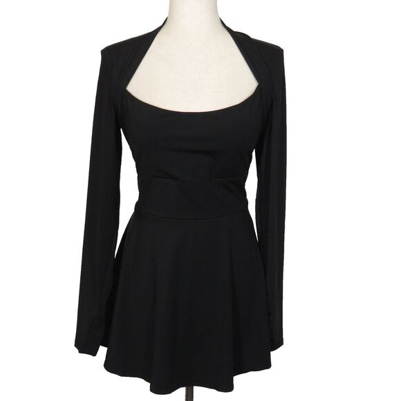 Halara SoftlyZero Airy Long Sleeve Thumb Hole Active Romper Mini Dress Sz Large - Picture 12 of 14